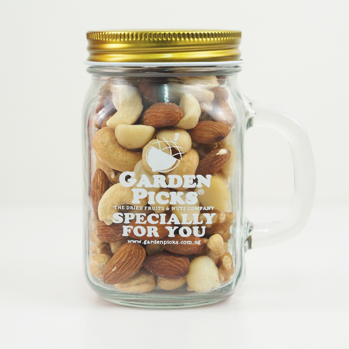 Mason Jar Gift Mug (Deluxe Nut Mix)