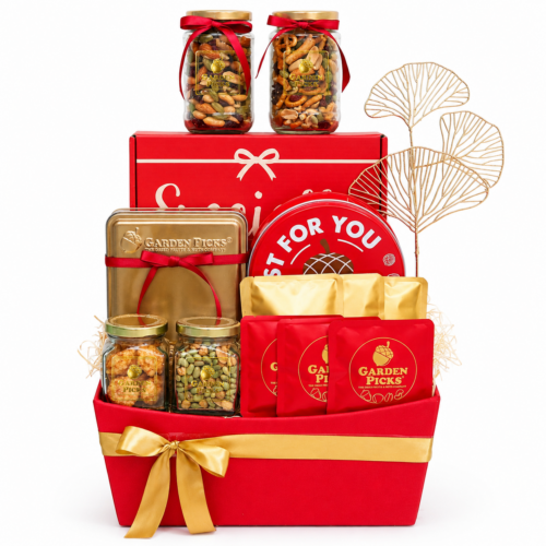 Basket (Royale Ruby Indulgence Gift Basket)