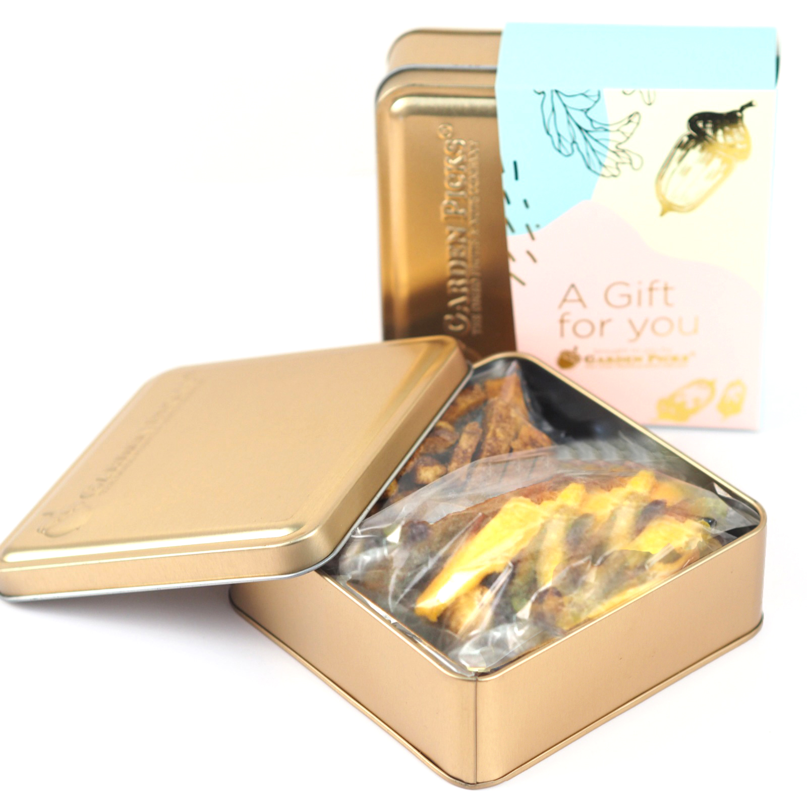 SQUARE TIN (EVERGREEN GIFT TIN)